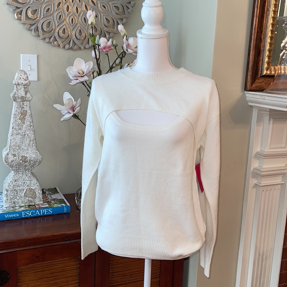 Vince Camuto Cut-Out Sweater